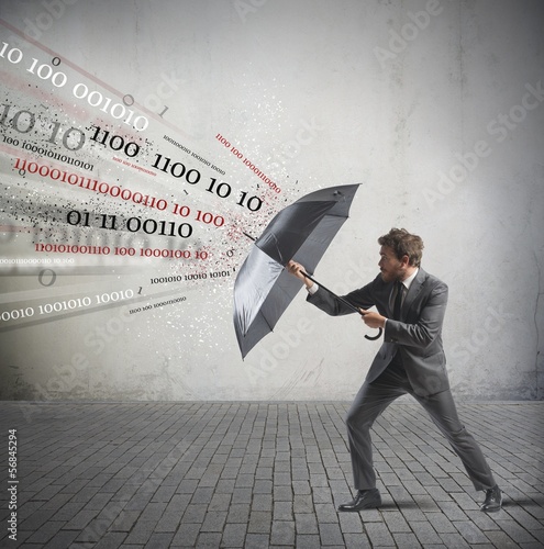 Photo: Antivirus and firewall concept Antivirus and firewall concept