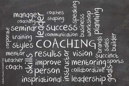 Illustration: Coaching Word Cloud Coaching Word Cloud
