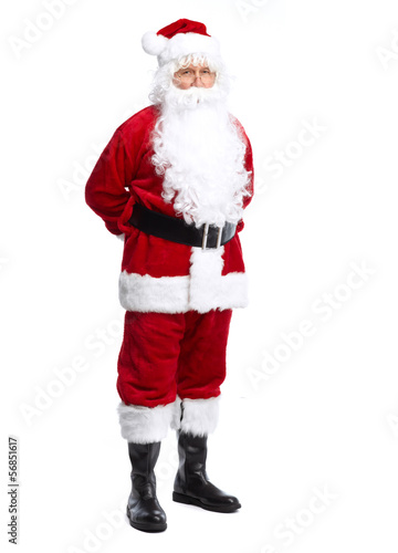 Photo: Santa Claus isolated on white. Santa Claus isolated on white.