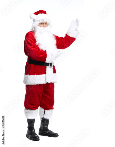 Photo: Santa Claus isolated on white. Santa Claus isolated on white.