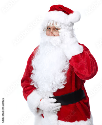 Photo: Santa Claus isolated on white. Santa Claus isolated on white.