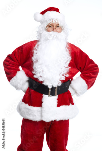 Photo: Santa Claus isolated on white. Santa Claus isolated on white.