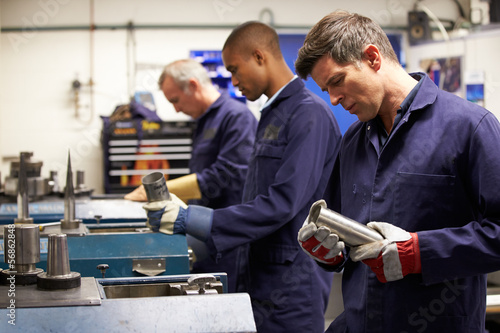 Photo: Busy Interior Of Engineering Workshop Busy Interior Of Engineering Workshop