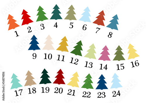Vector: Adventskalender Adventskalender
