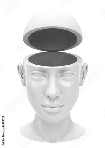 Illustration: Leerer Kopf Leerer Kopf