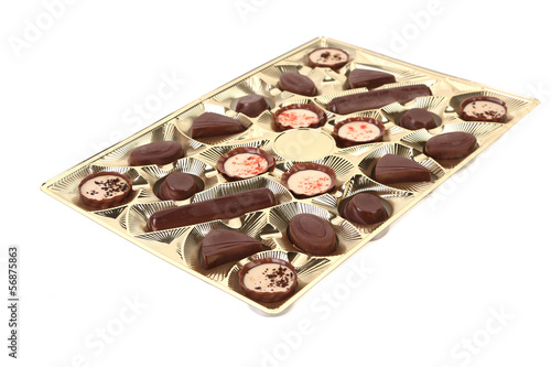 Photo: Box of chocolates candies. Box of chocolates candies.