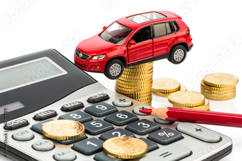Photo: cost of the car. with calculator cost of the car. with calculator