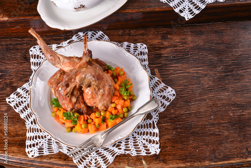 Photo: Roast rabbit Roast rabbit
