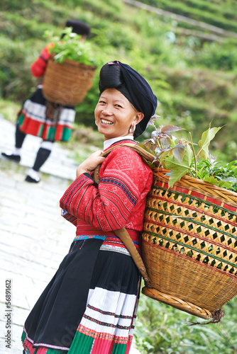 Photo: smiling chinese minority woman Yao smiling chinese minority woman Yao