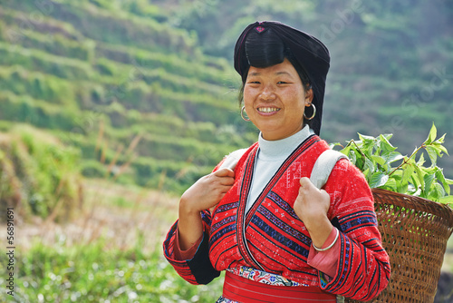 Photo: smiling chinese minority woman Yao smiling chinese minority woman Yao
