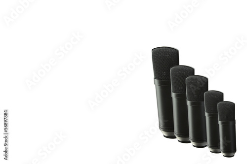 Photo: Condenser microphone on a white background. Awaiting validation Condenser microphone on a white background. Awaiting validation