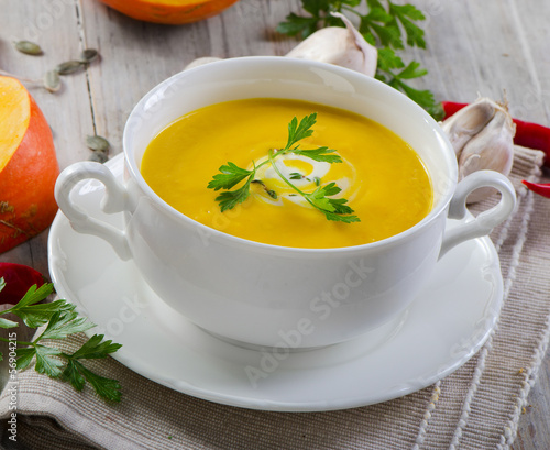 Photo: Creamy pumpkin soup Creamy pumpkin soup
