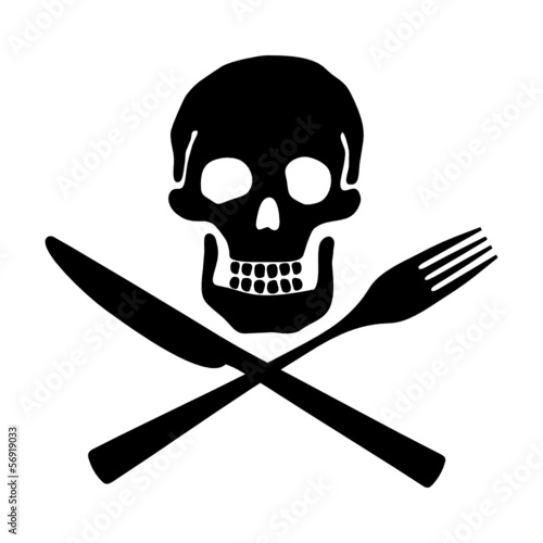 Vector: totenkopf besteck I totenkopf besteck I