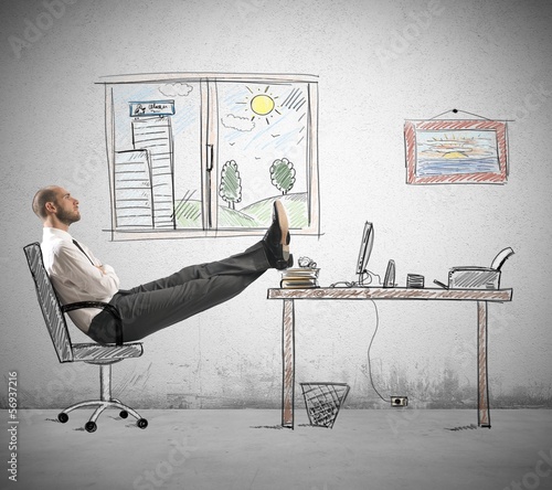 Photo: Career and ambition of abusinessman Career and ambition of abusinessman
