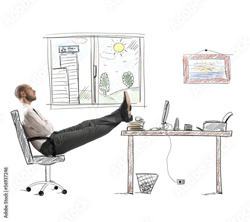 Photo: Career and ambition of abusinessman Career and ambition of abusinessman