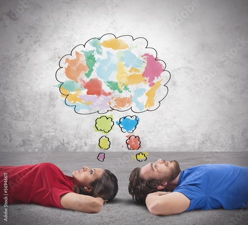 Photo: Couple who thinks Couple who thinks