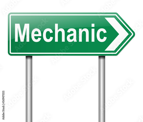Illustration: Mechanic concept. Mechanic concept.