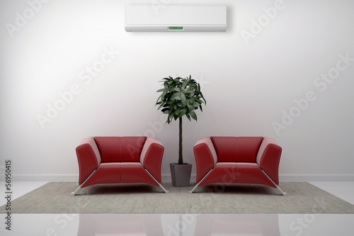 Illustration: Interno con aria condizionata Interno con aria condizionata