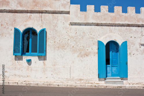 Photo: blue in Santa Maria di Leuca, Puglia blue in Santa Maria di Leuca, Puglia