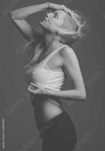 Photo: sidecut blonde with wind in her hair sidecut blonde with wind in her hair