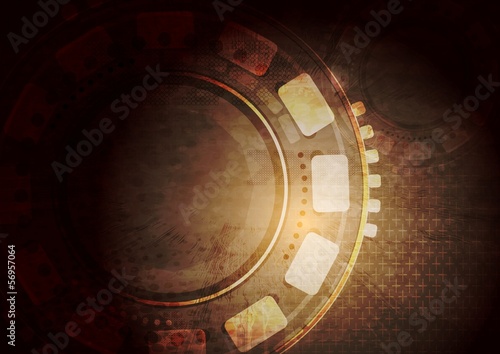 Vector: Dark grunge technology vector background Dark grunge technology vector background