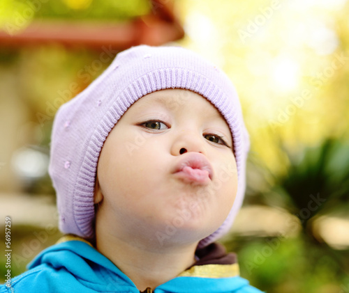 Photo: toddler making face toddler making face