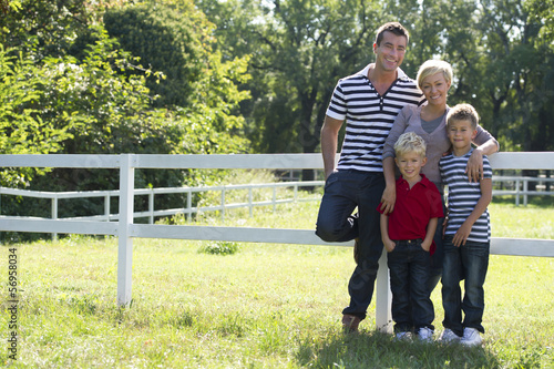 Photo: Young family enjoying the outdoors Young family enjoying the outdoors