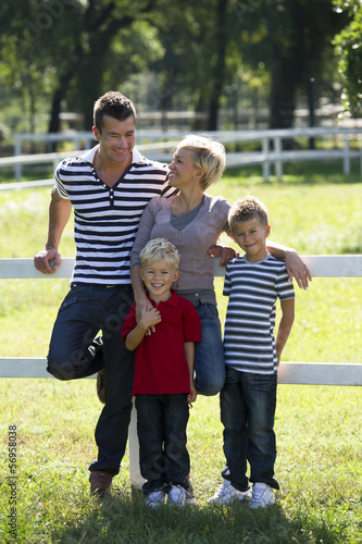 Photo: Young family enjoying the outdoors Young family enjoying the outdoors