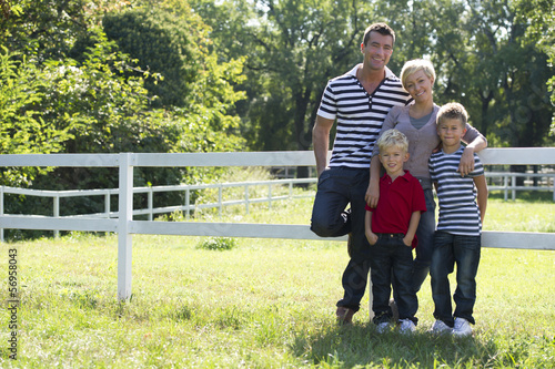 Photo: Young family enjoying the outdoors Young family enjoying the outdoors
