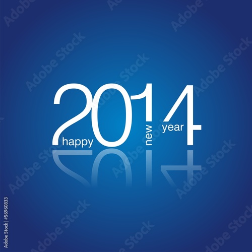 Vector: Happy New Year 2014 blue vector Happy New Year 2014 blue vector