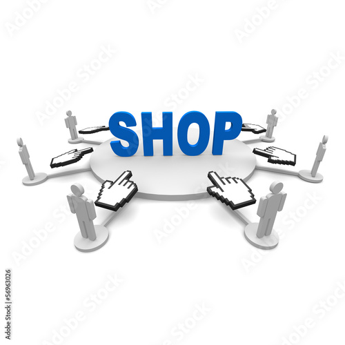 Illustration: Shop, online, einkaufen, sale, Shop, online, einkaufen, sale,