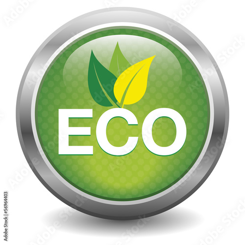 Vector: GREEN eco button GREEN eco button