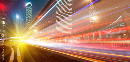 Photo: the light trails the light trails