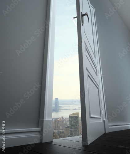 Photo: open door to city open door to city