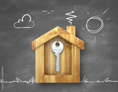 Illustration: metal key metal key