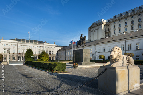  Presidential Palace in Warsaw, Poland.