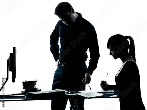 Photo: man father teacher student girl teenager homework man father teacher student girl teenager homework
