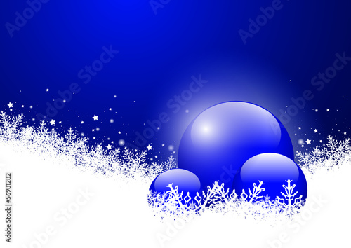 Vector: Hintergrund, Kugel, Glaskugel, Winter, Schnee, Vorlage, Blau Hintergrund, Kugel, Glaskugel, Winter, Schnee, Vorlage, Blau