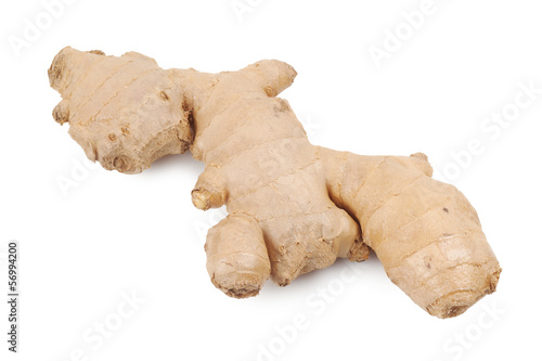 Photo: ginger on white background ginger on white background