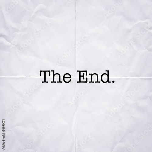 Photo: the end the end