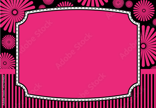 Vector: Floral invitation card Floral invitation card