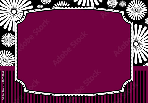 Vector: Floral invitation card Floral invitation card