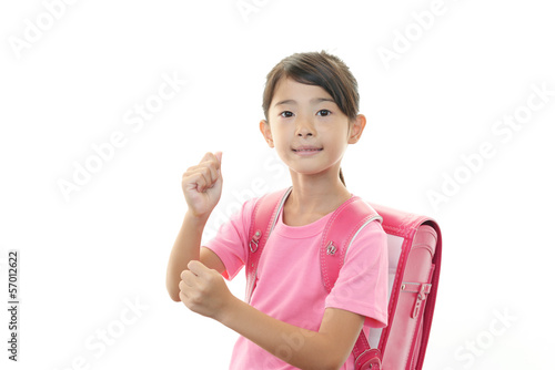 Photo: 学校へ通う女の子 学校へ通う女の子