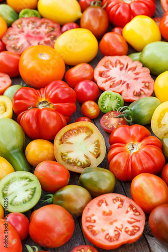 Photo: colorful tomatoes colorful tomatoes