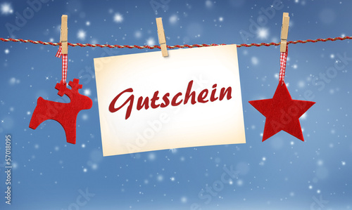 Photo: Gutschein zu Weihnachten Gutschein zu Weihnachten