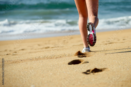 Photo: Running on beach Running on beach