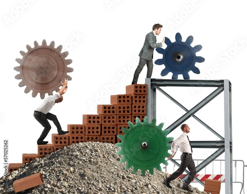 Photo: Teamwork of businesspeople Teamwork of businesspeople