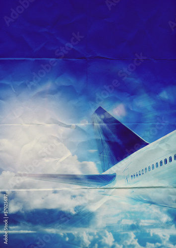 Photo: aircraft paper texture aircraft paper texture