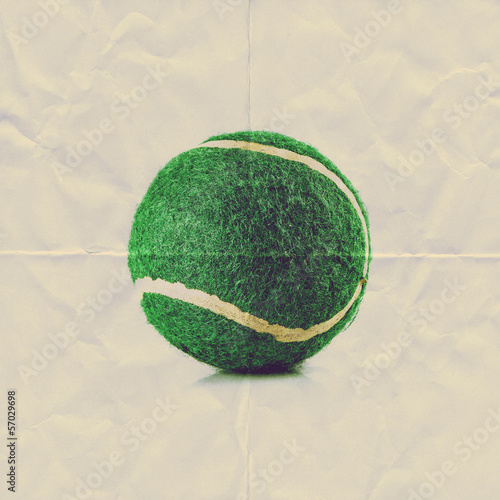 Photo: paper tennis ball paper tennis ball