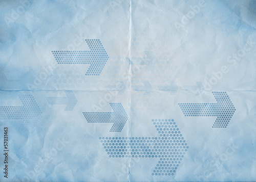 Photo: blue paper arrows blue paper arrows